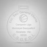 Medalla en acrilico transparente 6 mm con grabado laser - 6 cm (A16836)