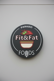 Logotipo en MDF 6 mm acabado en vinil con relieves - 60 cm (A16120)