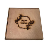 Caja en MDF con tapa deslizable con grabado laser -32 cm x 32 cm x 7 cm (A15542)