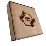 Caja en MDF con tapa deslizable con grabado laser -32 cm x 32 cm x 7 cm (A15542)