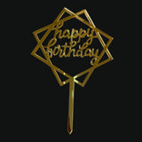 Cake topper en acrilico espejo 3 mm -15 cm x 23 cm (A14864)