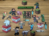 Set de figuras con tematica de Minecraft en MDF acabado en vinil - 10 cm (P29360)