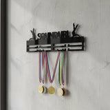 Porta medallas en acrilico negro 3 mm - 50 cm x 18 cm (P30234)