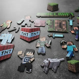 Set de figuras con tematica de Minecraft en MDF acabado en vinil - 10 cm (P29360)