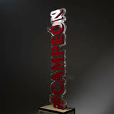Trofeo en acrílico y MDF 3mm -6 cm x 20cm (C
