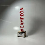 Trofeo en acrílico y MDF 3mm -6 cm x 20cm (C