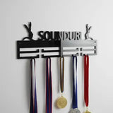 Porta medallas en acrilico negro 3 mm - 50 cm x 18 cm (P30234)