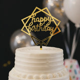 Cake topper en acrilico espejo 3 mm -15 cm x 23 cm (A14864)