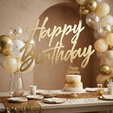 Letrero en MDF 3mm con vinil dorado espejo - 40 cm x 28.8 cm (A16239)