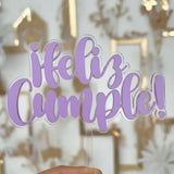 Cake Topper en acrílico con vinil -18cm x 18.6cm (C77493)