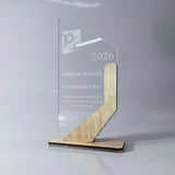 Reconocimiento acrílico con base en MDF - 10 cm x 20 cm (C77105)