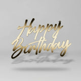 Letrero en MDF 3mm con vinil dorado espejo - 40 cm x 28.8 cm (A16239)