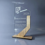 Reconocimiento acrílico con base en MDF - 10 cm x 20 cm (C77105)
