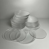 25 circulos en acrílico transparente 3 mm  - 5 cm (C75743)