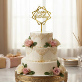 Cake topper en acrilico espejo 3 mm -15 cm x 23 cm (A14864)