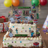 Set de figuras con tematica de Minecraft en MDF acabado en vinil - 10 cm (P29360)