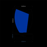 Reconocimiento en acrilico azul 3mm con acrilico transparente 3 mm -30 cm x 25 cm (A17261)