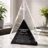Reconocimiento triangular en acrílico negro 3mm -16 cm x 25 cm (C76185)