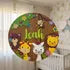 letrero circular en triplay con relieves -30cm (C75976)