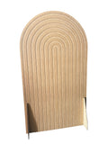 Mampara en MDF 3 mm con relieves y triangulos como soportes - 100 cm x 180cm (C73130)
