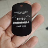 Grabado sobre dije de aluminio - 2.6 cm x 2.3cm (C71820)