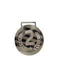 Medalla en acrilico plata espejo con grabado laser - 8 cm (A16262)
