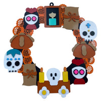 Corona De Día De Muertos - 40 Cm De Diametro (13506)
