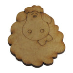 Figura decorativa de borrego mdf 3mm - 5x4 cm (11626)