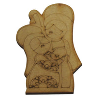 Decoración de la Sagrada familia mdf 3mm -10x6 cm (11633)