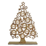 Árbol En MDF3mm de 40 x 28 Cm Con 11 Esferas Personalizadas Color Natural (12486)