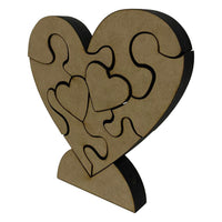 Rompecabeza En Forma De Corazon Personalizado
