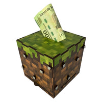 Alcancía Gamer Tematica Bloque De Minecraft Personalizada