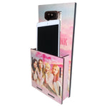 Porta Celular Para Pared Tipo Caja Black Pink