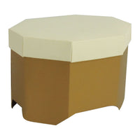 100 Cajas Octagonal Con Tapa De Papel Para Regalo (1957)
