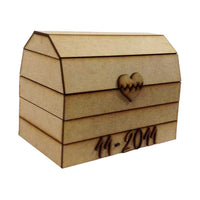 Cofre Con Numeros Y Corazon En Relieve Personalizado