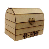 Cofre Con Numeros Y Corazon En Relieve Personalizado