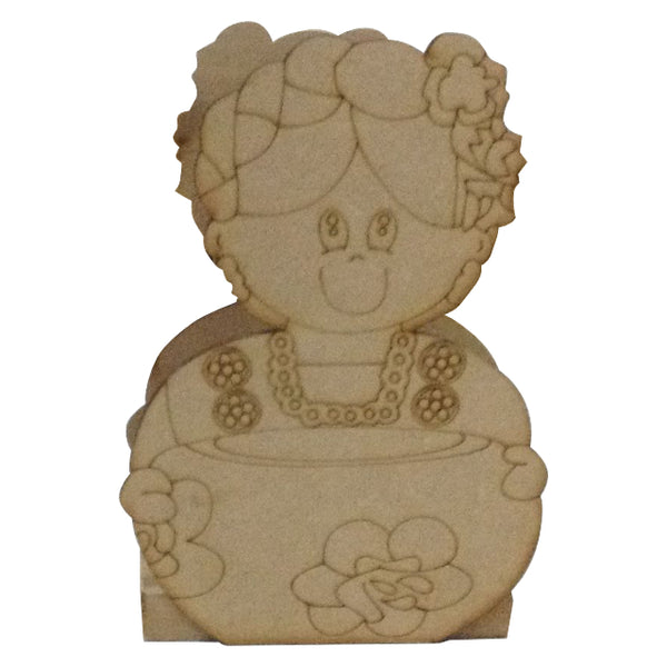 Servilletero Con Figura Mexicana Oaxaqueña - 10 X 14 (2962)