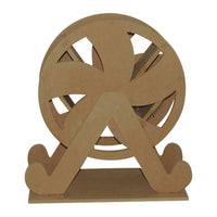 Porta botellas con forma de rueda de la fortuna mdf 12mm- 46x46 cm (4638)