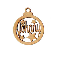 Esfera Con Estrellas mdf 3mm de 12 cm diámetro (4816) (12 Pzas)