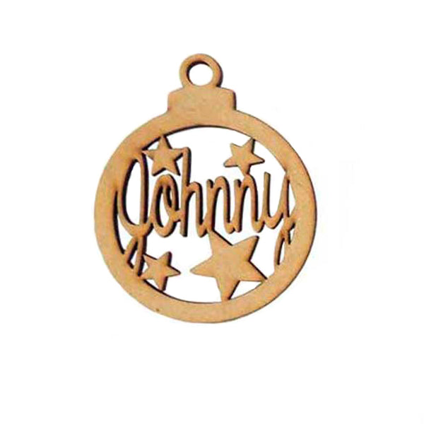 Esfera Con Estrellas mdf 3mm de 12 cm diámetro (4816) (12 Pzas)