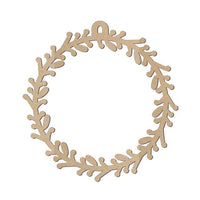 Esfera De Guirnalda mdf 3mm de 12 cm diámetro (5393) (12 Pzas)