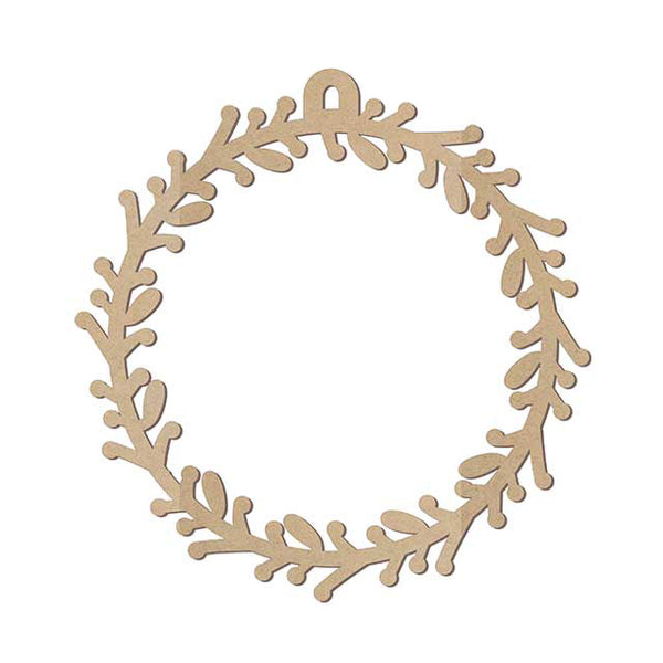 Esfera De Guirnalda mdf 3mm de 12 cm diámetro (5393) (12 Pzas)