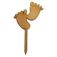 Cake Topper Para Baby Shower Con Forma Piecitos - 18 X 30 Cm (11694)