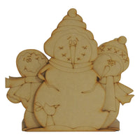 Paquete de 4 servilleteros navideños mdf 3mm- 17x18 cm (7737)