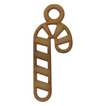 Colgante decorativo de caramelo navideño mdf 3mm - 16x6 cm (8546)