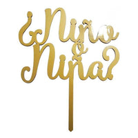 Cake Topper Para Baby Shower ¿Niño O Niña? -19 X 23 Cm (9211)