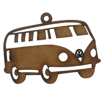 Paquete de 3 colgantes decorativos navideños en forma de carros mdf 3mm - 8x6cm (8642)