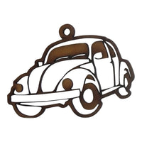Paquete de 3 colgantes decorativos navideños en forma de carros mdf 3mm - 8x6cm (8642)