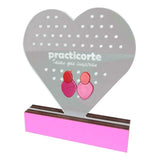 Organizador De Aretes De Acrilico En Forma De Corazón Personalizado