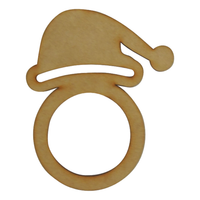 Paquete de anillos para servilletas de figuras navideñas mdf 6mm-9 cm (9469)